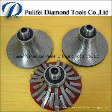 Bullnose Ogee Profiling Wheel Portátil CNC Router Bit para enrutador de granito